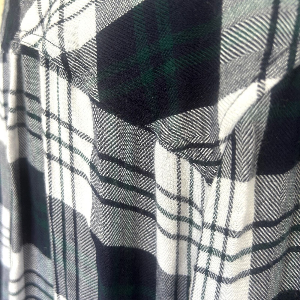 Rails Dylan Plaid Button Shirt Medium Blue Grunge Indie Western Retro Y2k 90s - Picture 6 of 13